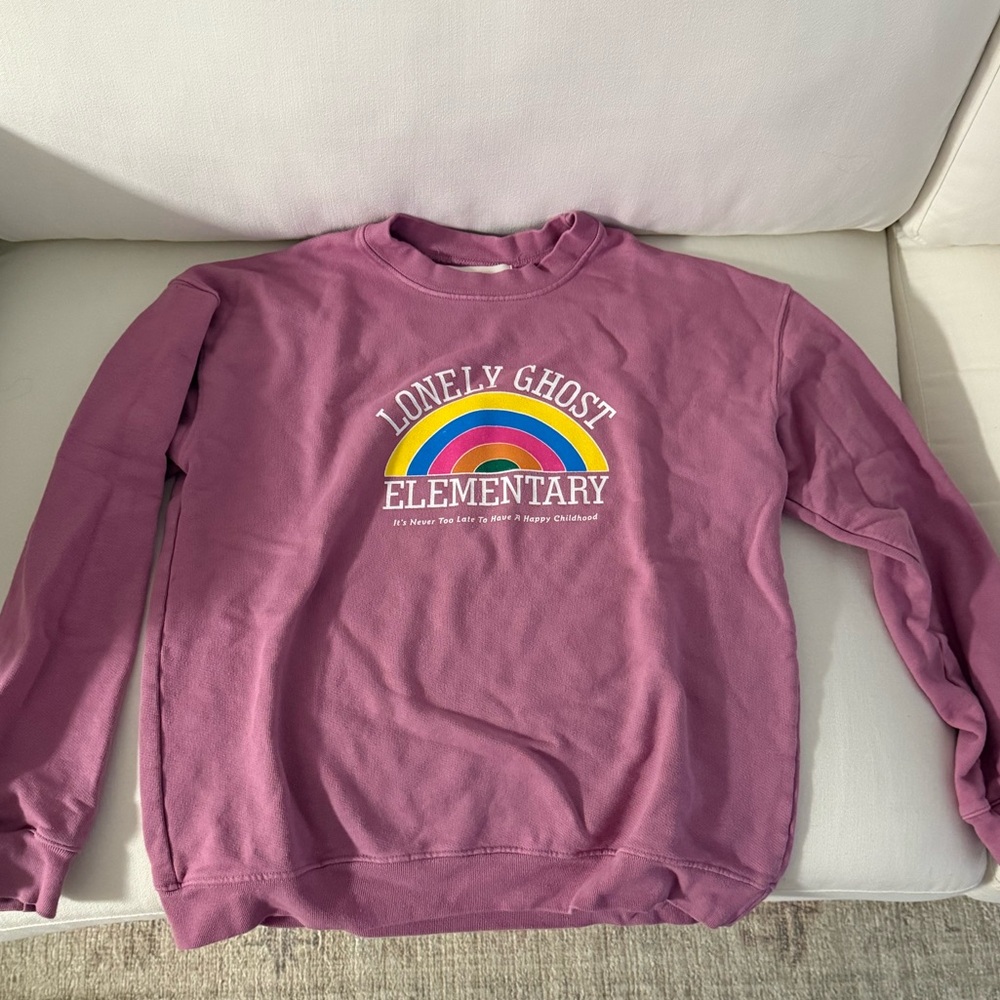 LONELY GHOST PURPLE LONELY ELEMENTARY CREWNECK Limited Edition